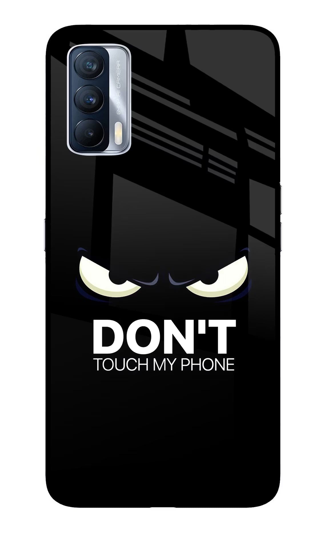 Don'T Touch My Phone Realme X7 Glass Case Back Cover by Casekaro