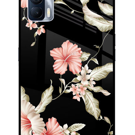 Flowers Realme X7 Glass Case Back Cover by Casekaro
