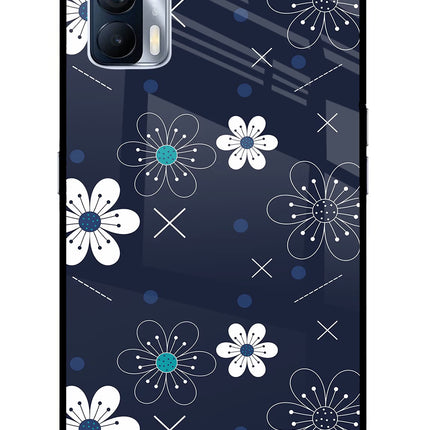 Flowers Realme X7 Glass Case Back Cover by Casekaro