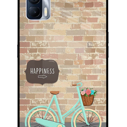 Happiness Artwork Realme X7 Glass Case Back Cover by Casekaro