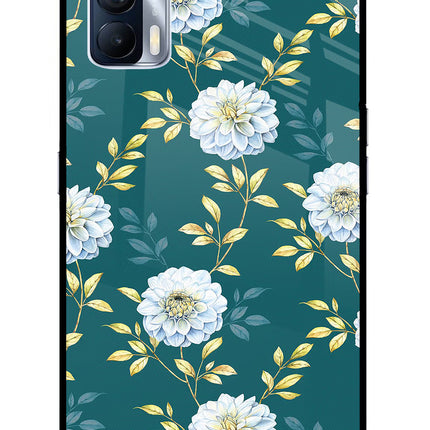 Flowers Realme X7 Glass Case Back Cover by Casekaro