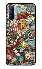 Cinema Abstract Realme X7 Glass Case