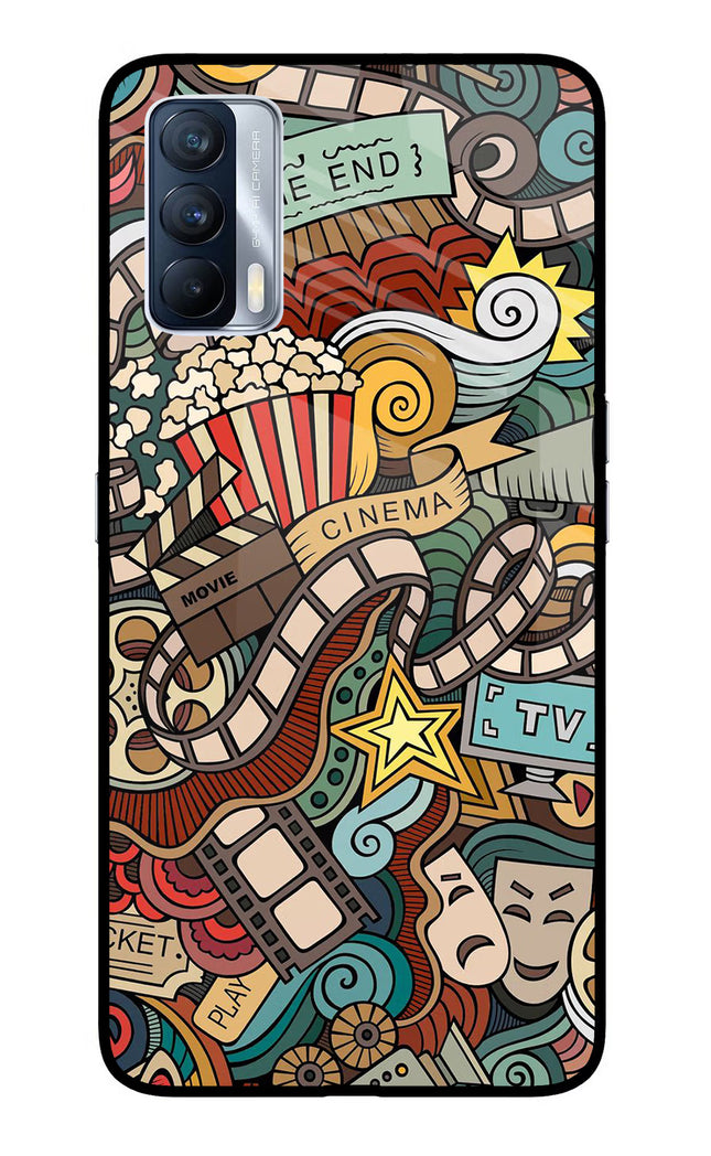 Cinema Abstract Realme X7 Glass Case