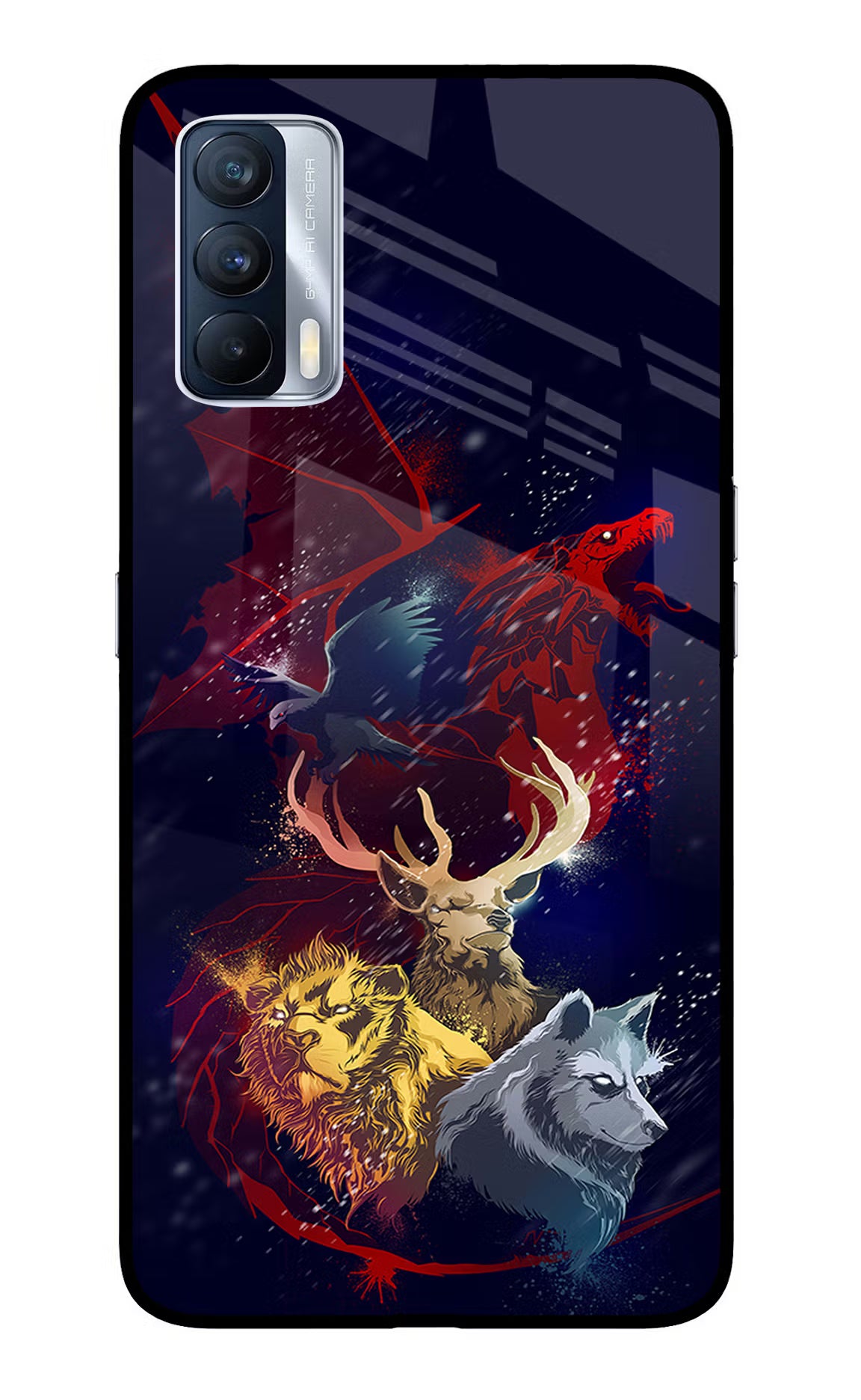 Game Of Thrones Realme X7 Glass Case Back Cover by Casekaro