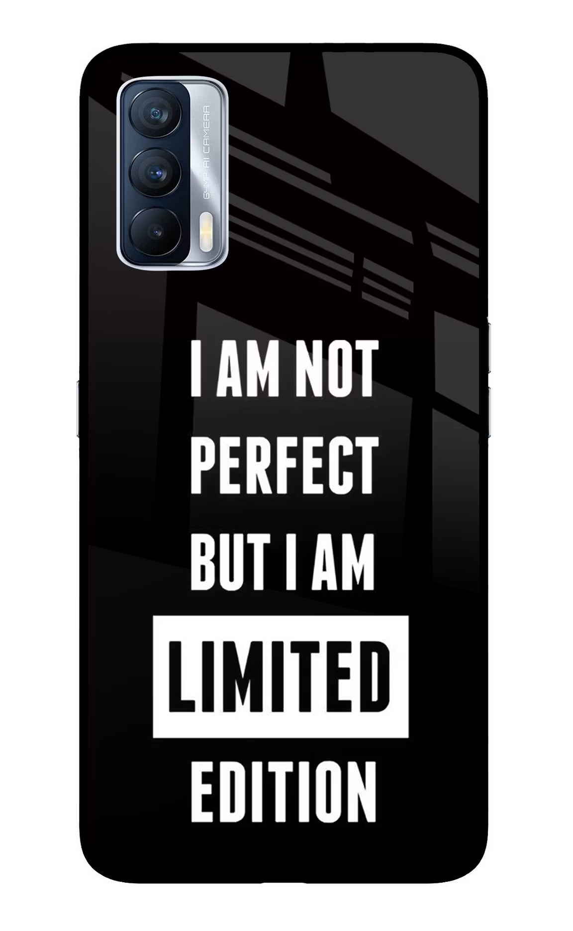 I Am Not Perfect But I Am Limited Edition Realme X7 Glass Case Back Cover by Casekaro