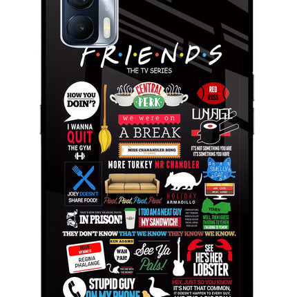 FRIENDS Realme X7 Glass Case Back Cover by Casekaro