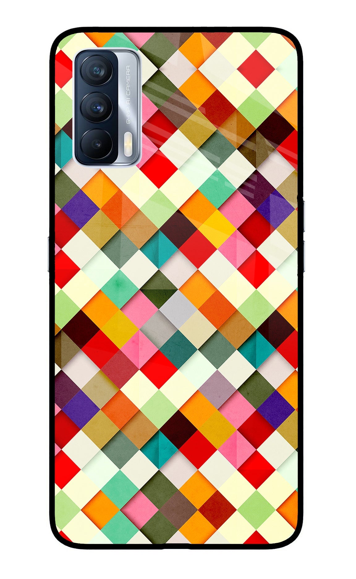 Geometric Abstract Colorful Realme X7 Back Cover