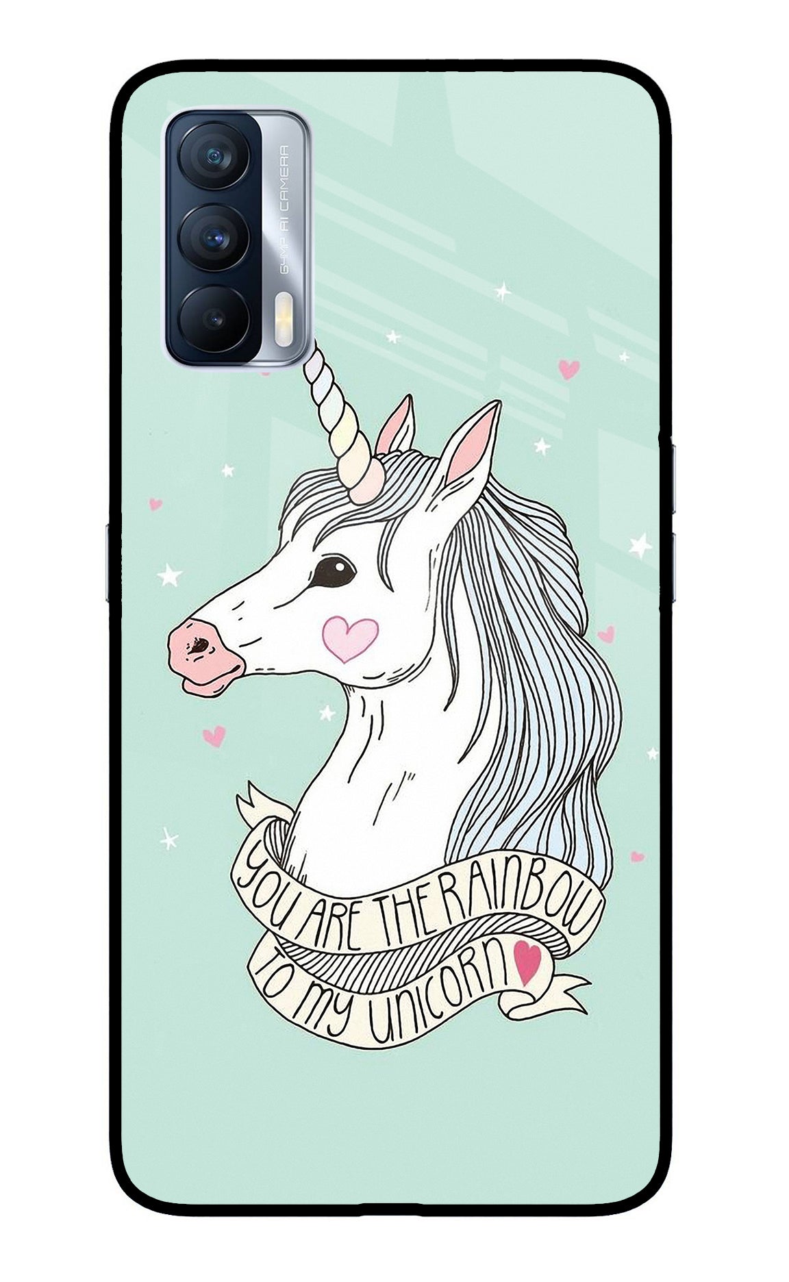 Unicorn Wallpaper Realme X7 Glass Case