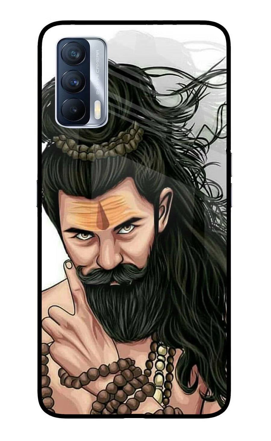Mahadev Realme X7 Back Cover, Glass case