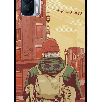 Adventurous Realme X7 Glass Case Back Cover by Casekaro