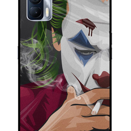 Joker Smoking Realme X7 Glass Case Back Cover by Casekaro