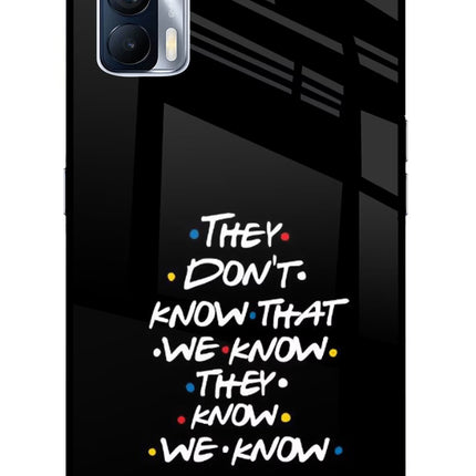 FRIENDS Dialogue Realme X7 Glass Case Back Cover by Casekaro