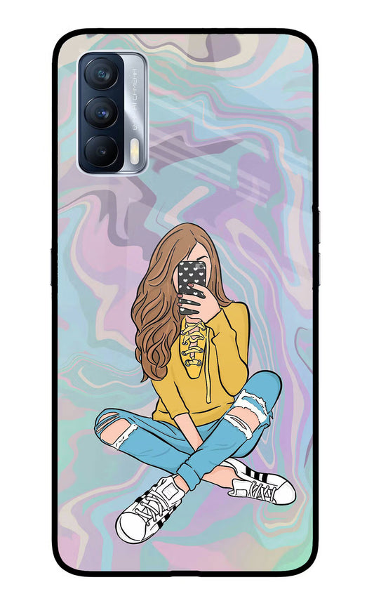 Selfie Girl Realme X7 Glass Case