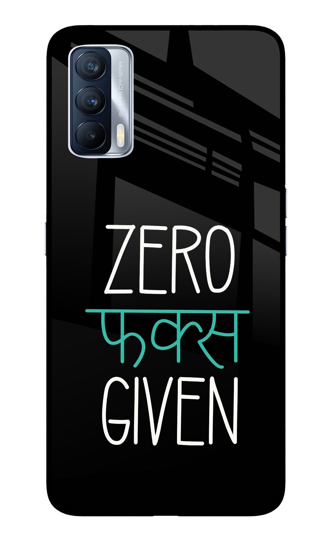 Zero Fucks Given Realme X7 Glass Case