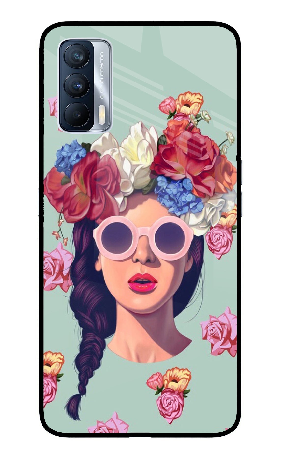 Pretty Girl Realme X7 Glass Case