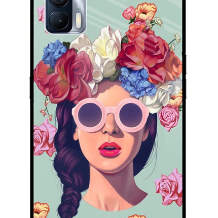 Pretty Girl Realme X7 Glass Case Back Cover by Casekaro