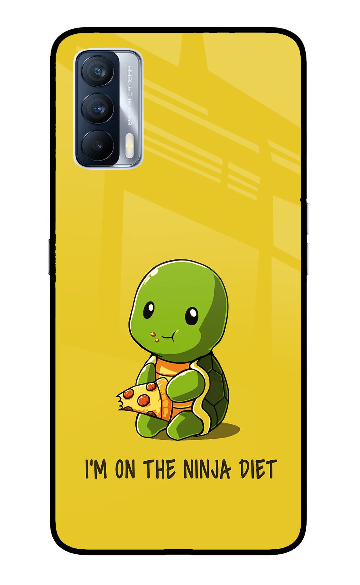 I'm on Ninja Diet Realme X7 Glass Case Back Cover by Casekaro