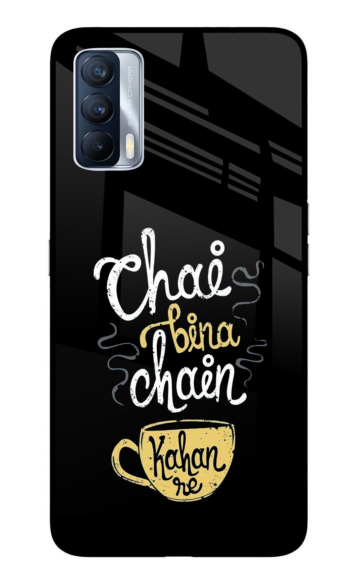 Chai Bina Chain Kaha Re Realme X7 Glass Case