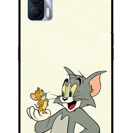 Tom & Jerry Realme X7 Glass Case Back Cover by Casekaro