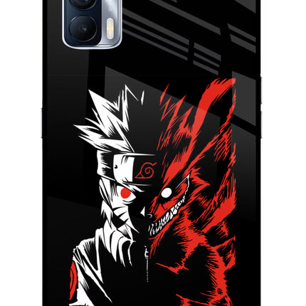Naruto Two Face Realme X7 Glass Case Back Cover by Casekaro