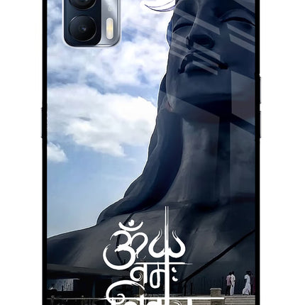 Om Namah Shivay Realme X7 Glass Case Back Cover by Casekaro