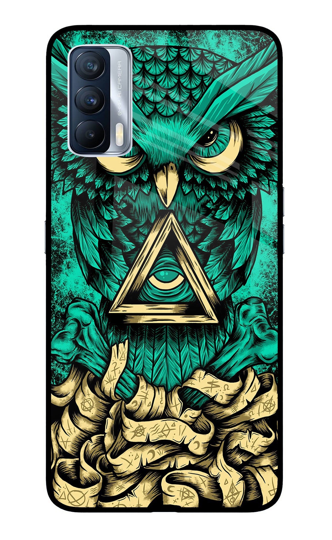 Green Owl Realme X7 Back Cover