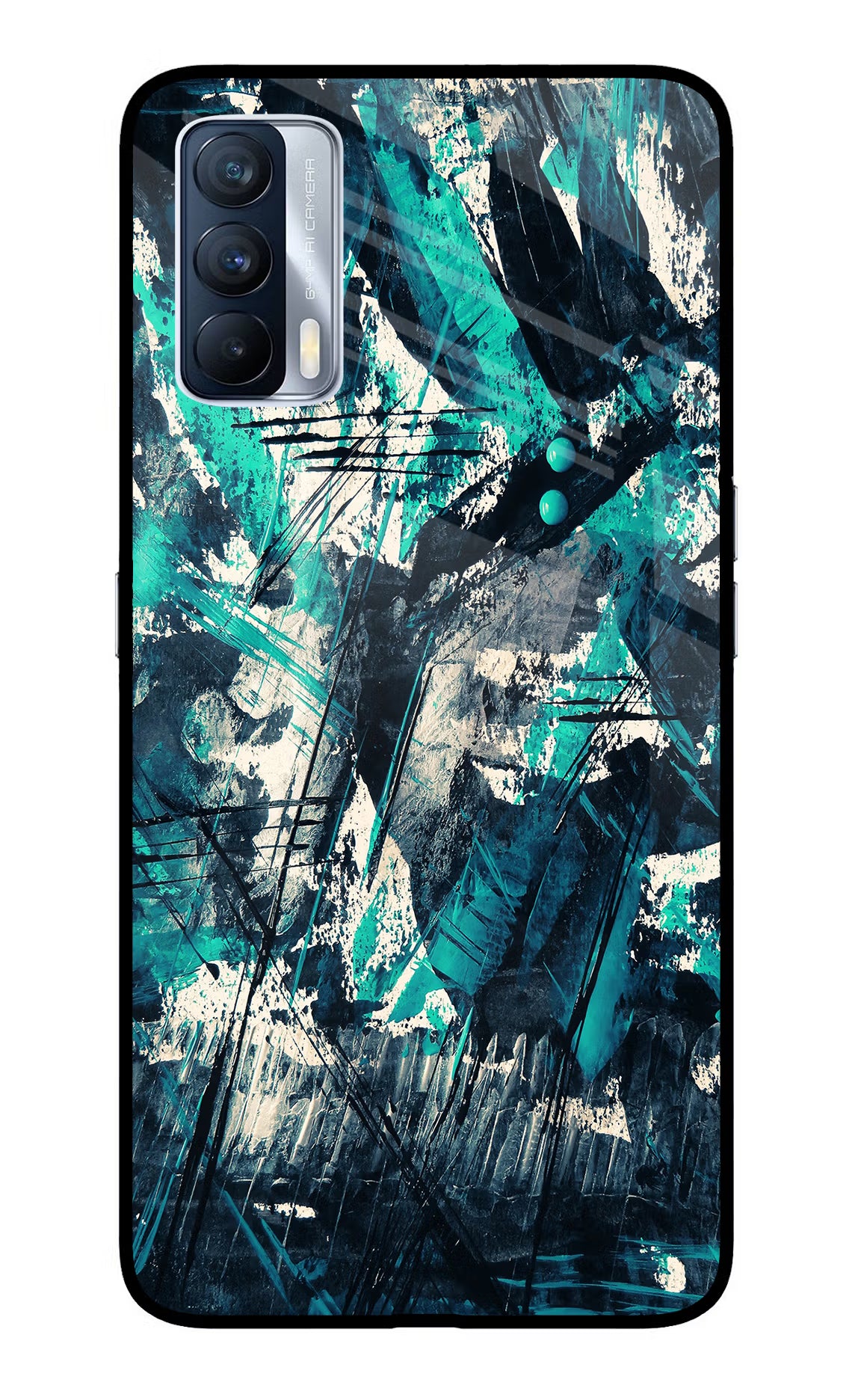 Artwork Realme X7 Glass Case Back Cover by Casekaro
