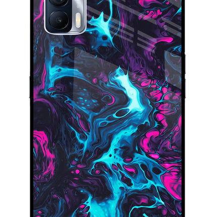 Abstract Realme X7 Glass Case Back Cover by Casekaro