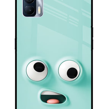 Funny Cartoon Realme X7 Glass Case Back Cover by Casekaro