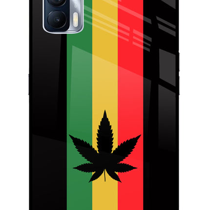 Weed Flag Realme X7 Glass Case Back Cover by Casekaro