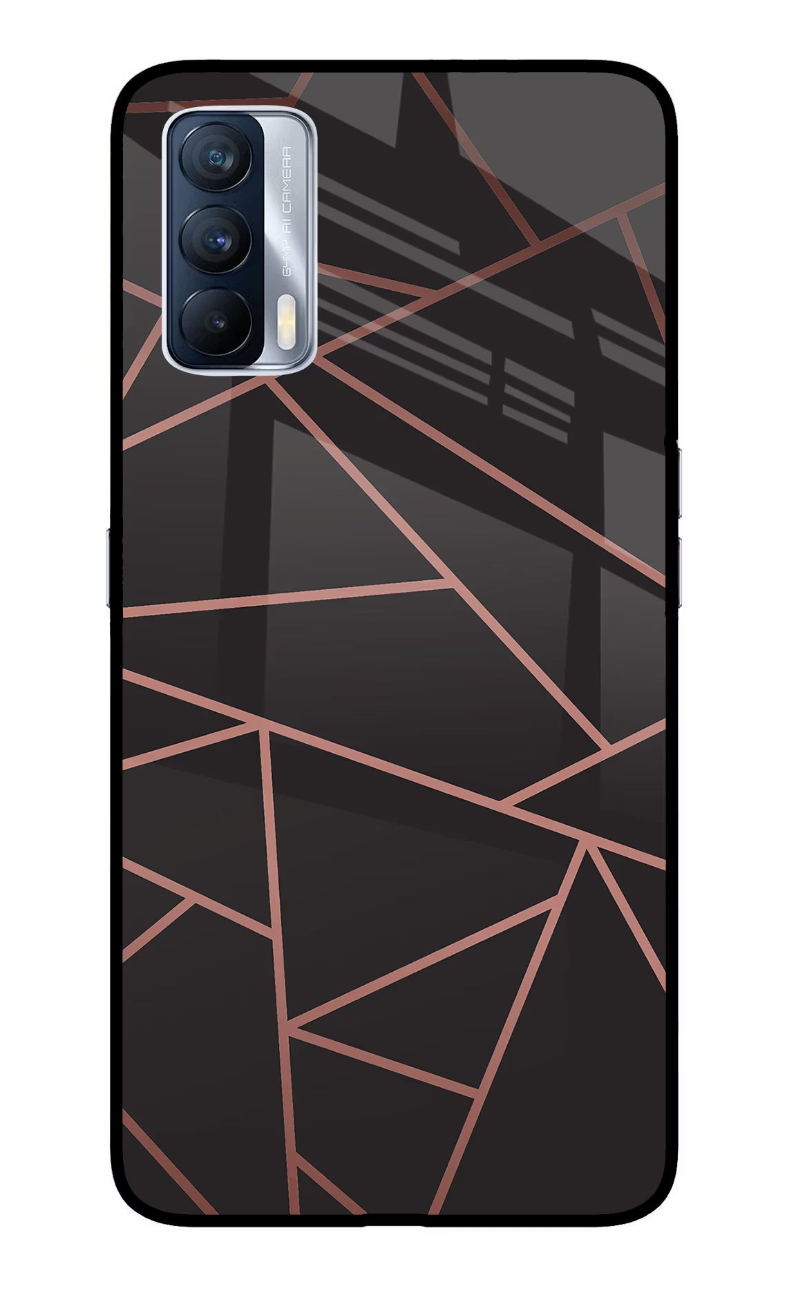 Geometric Pattern Realme X7 Glass Case Back Cover by Casekaro