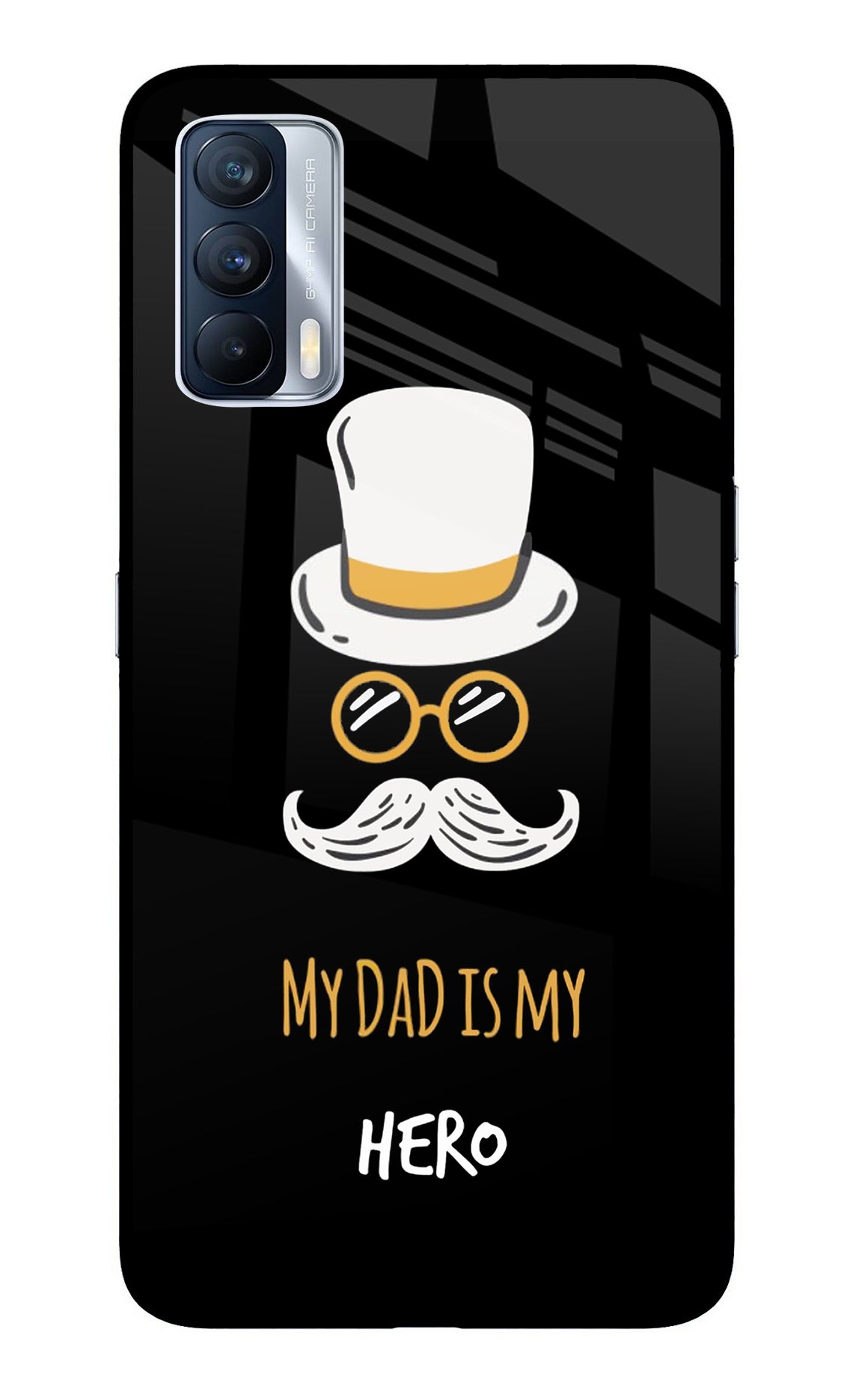 My Dad Is My Hero Realme X7 Glass Case