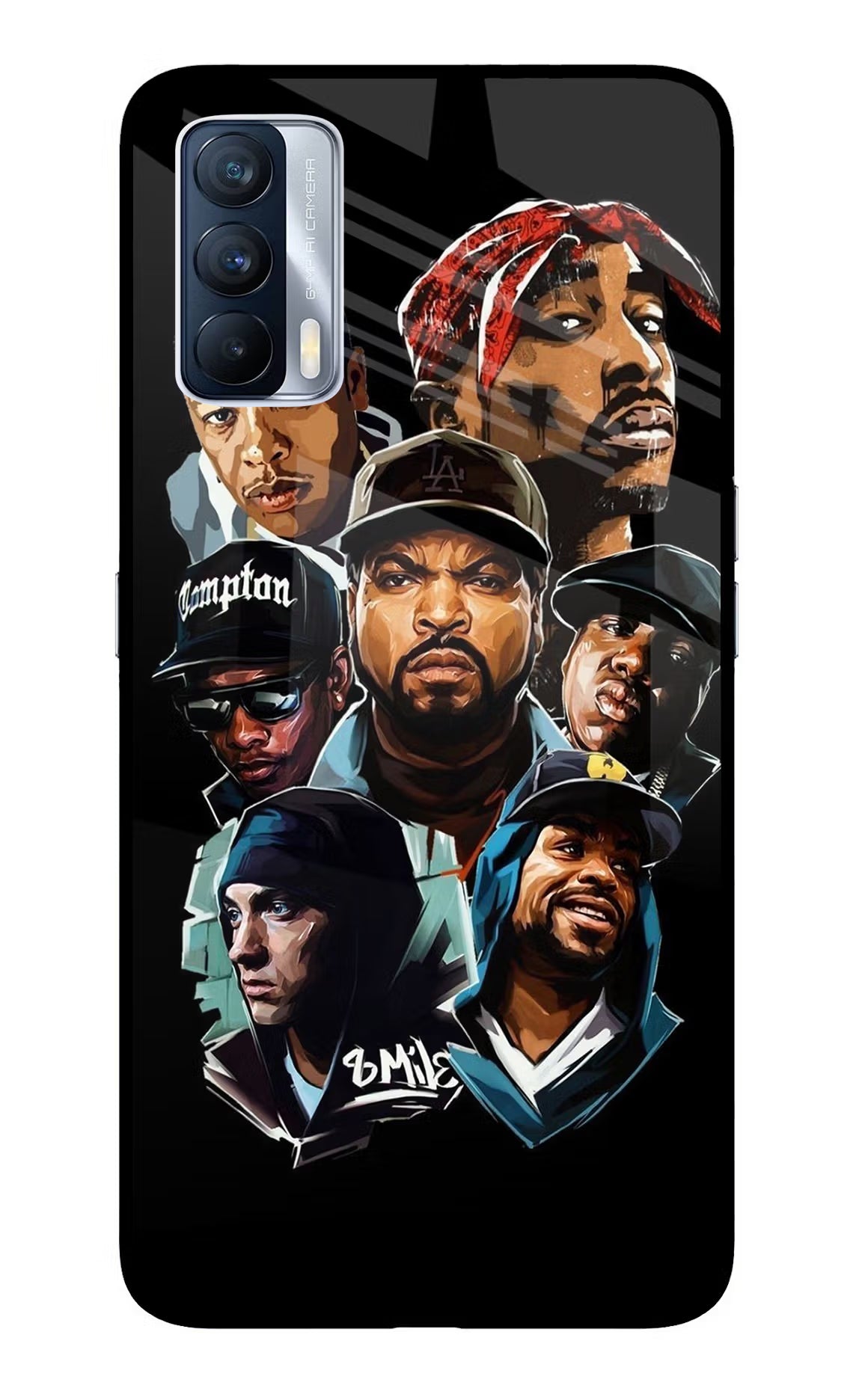 Rappers Realme X7 Glass Case Back Cover by Casekaro