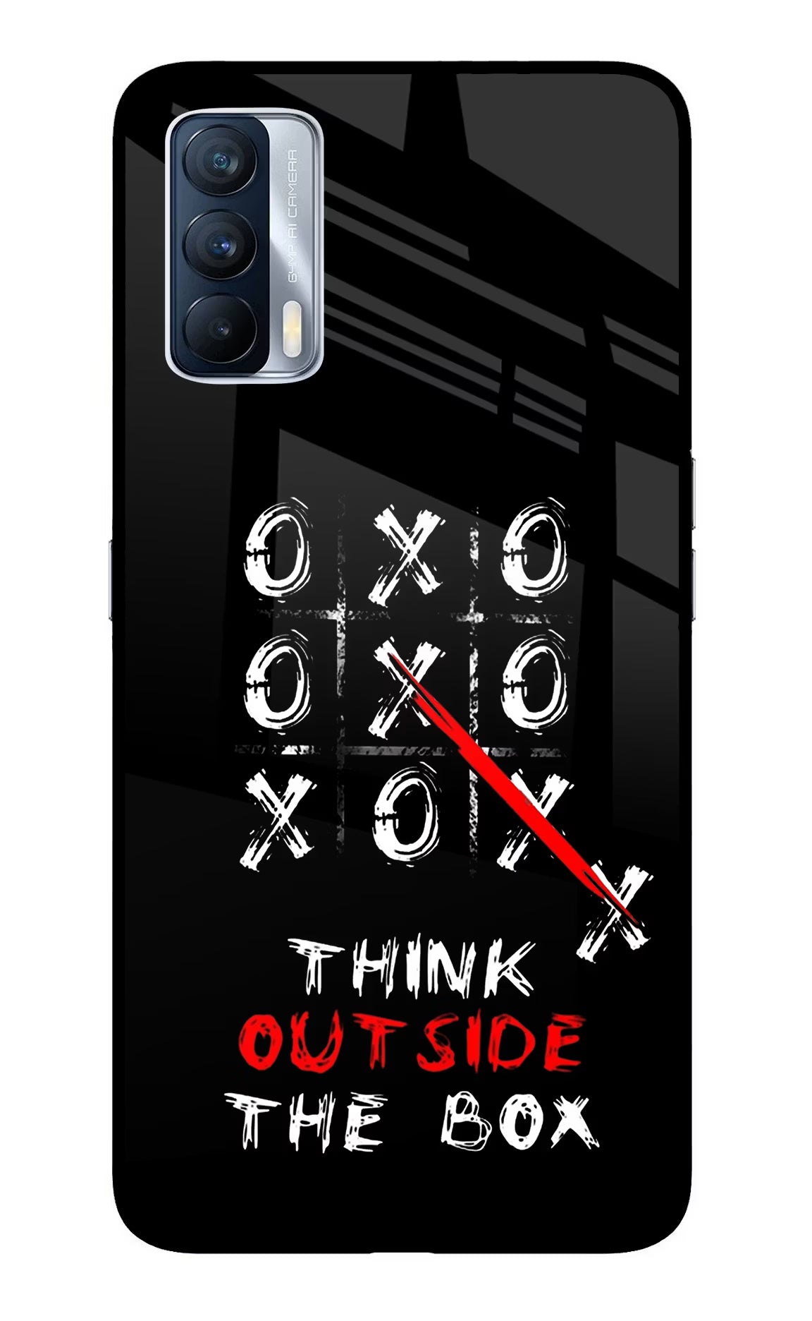Think out of the BOX Realme X7 Glass Case Back Cover by Casekaro
