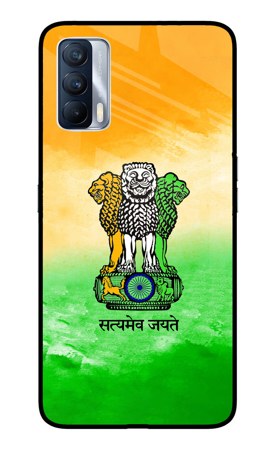 Satyamev Jayate Flag Realme X7 Back Cover, Glass case