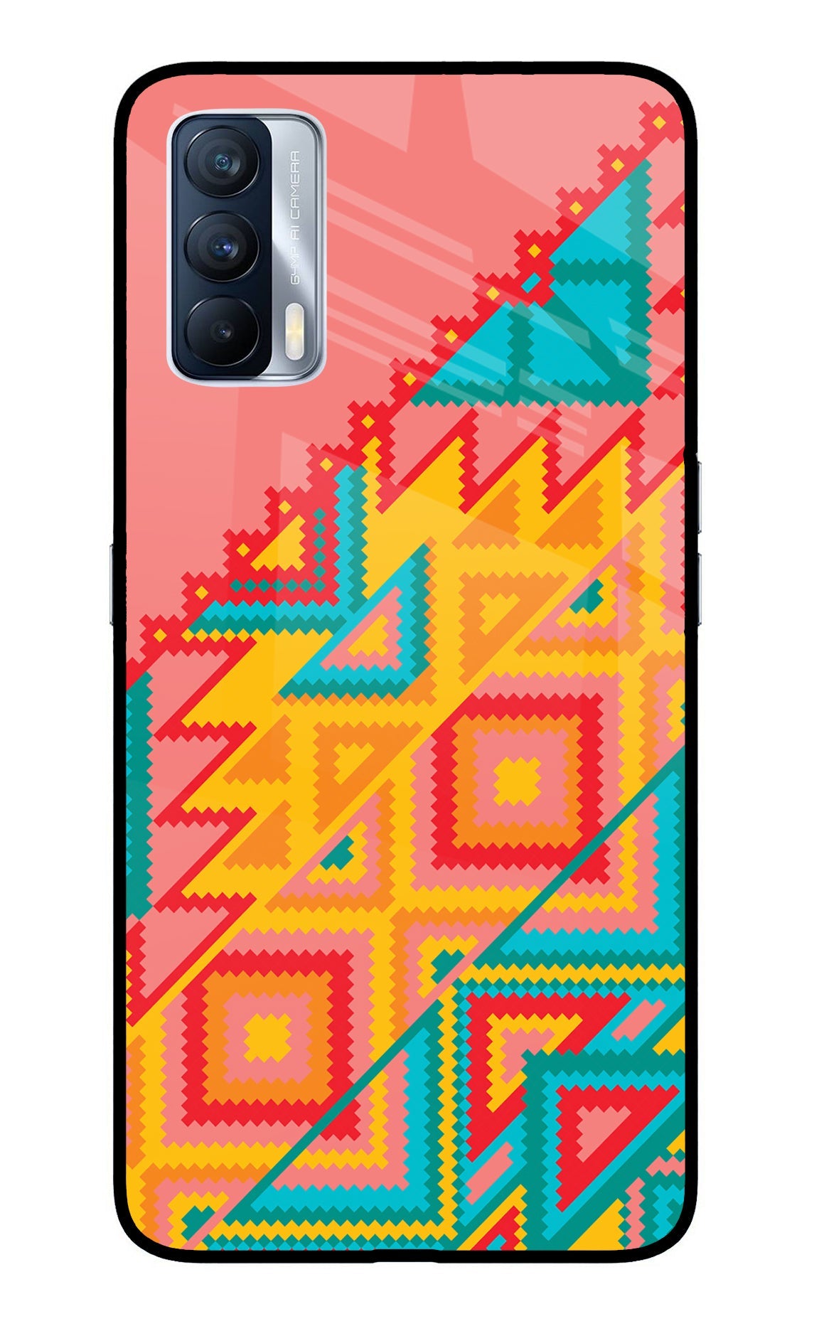 Aztec Tribal Realme X7 Glass Case