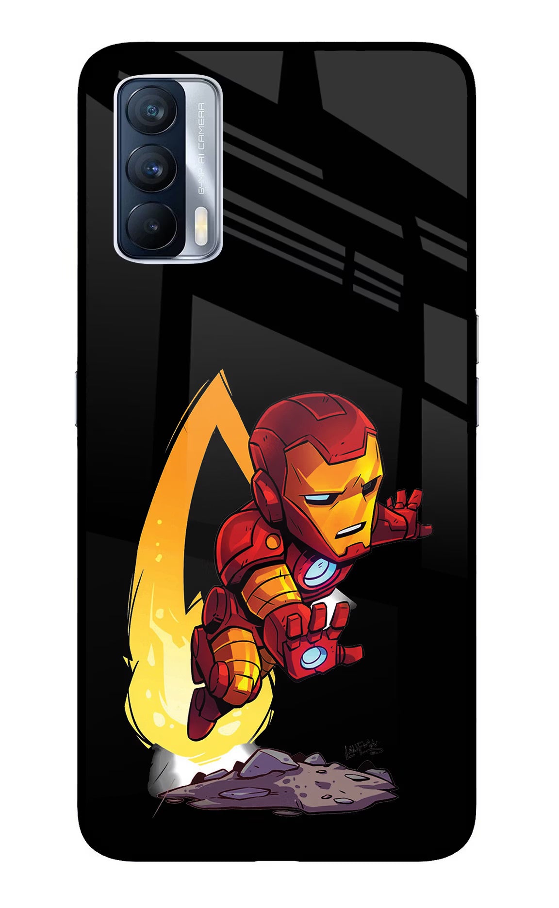 IronMan Realme X7 Glass Case Back Cover by Casekaro