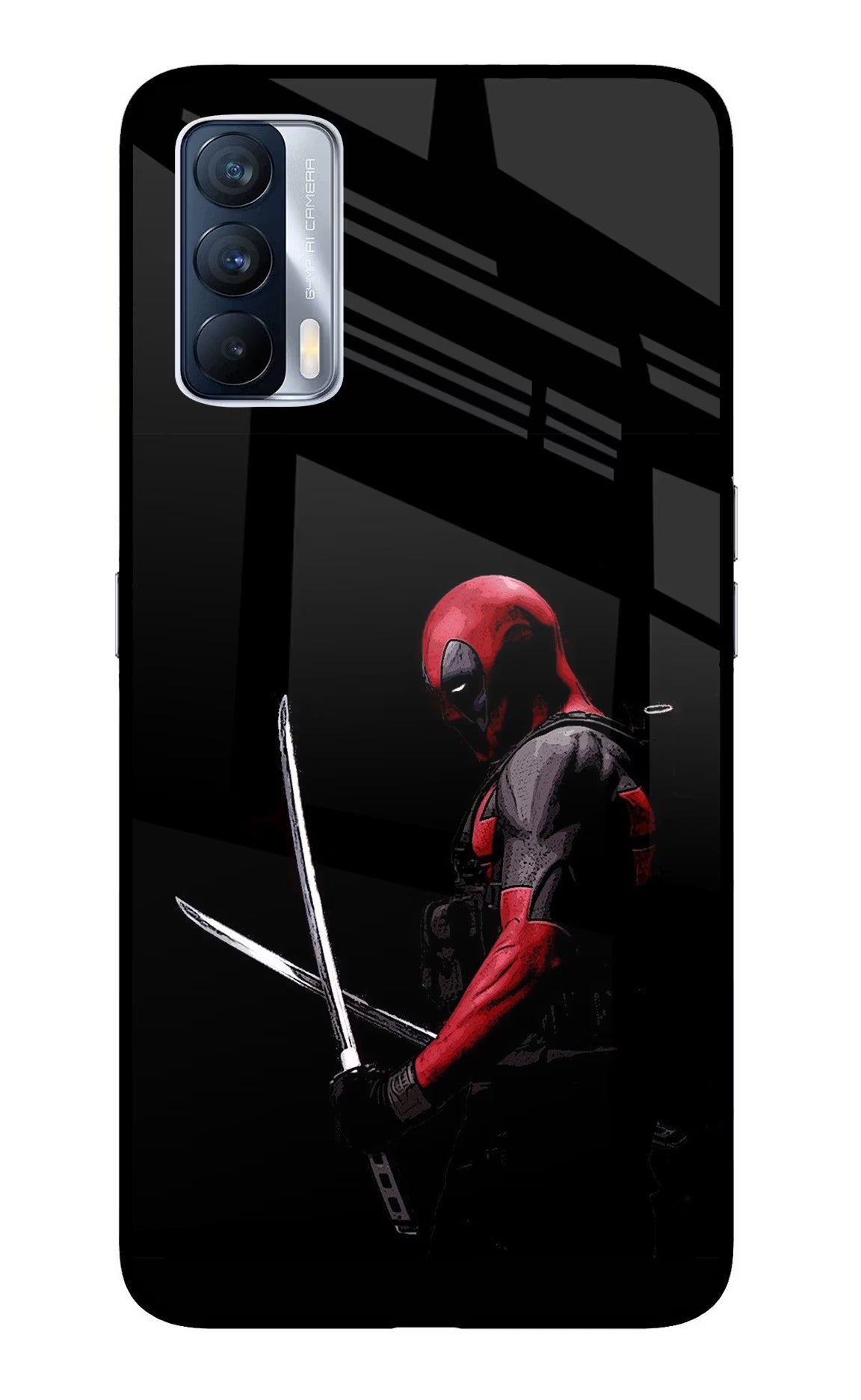 Deadpool Realme X7 Glass Case Back Cover by Casekaro