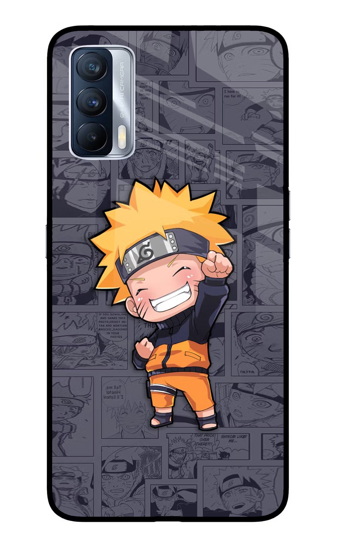 Chota Naruto Realme X7 Glass Case Back Cover by Casekaro