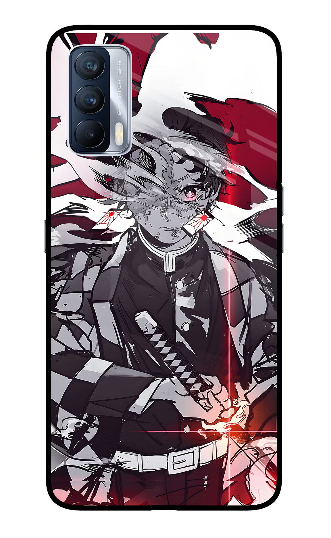 Demon Slayer Realme X7 Glass Case Back Cover by Casekaro