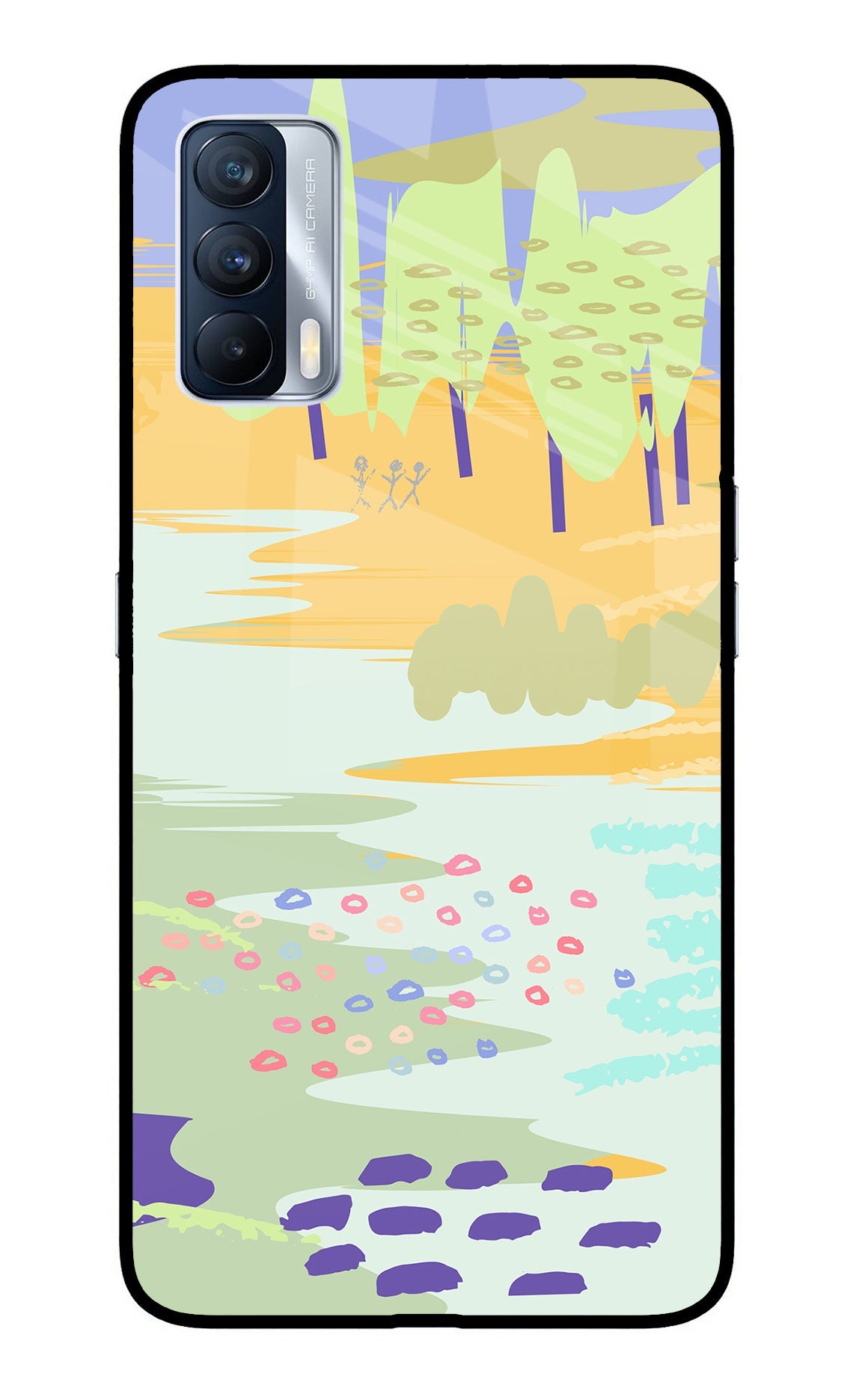 Scenery Realme X7 Glass Case