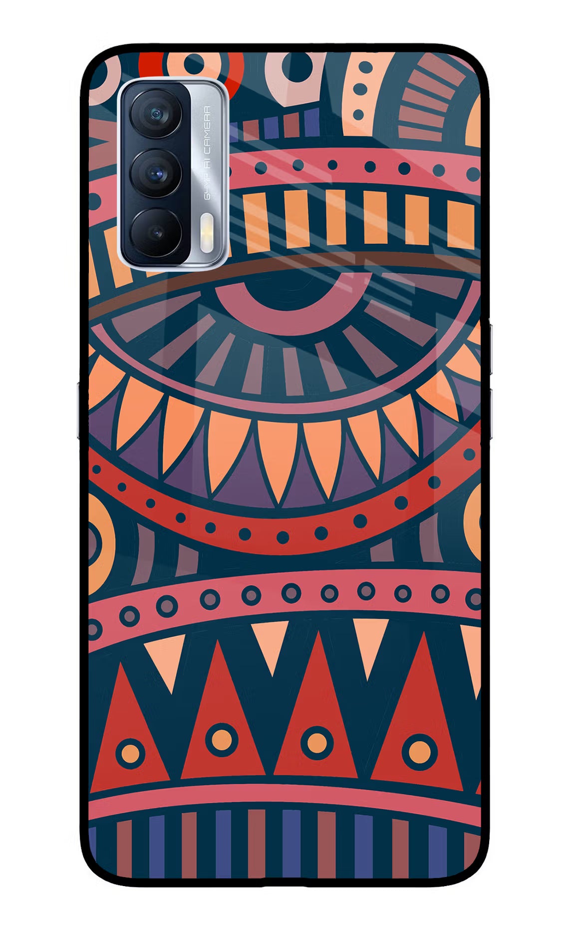 African Culture Design Realme X7 Glass Case Back Cover by Casekaro