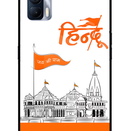 Jai Shree Ram Hindu Realme X7 Glass Case Back Cover by Casekaro