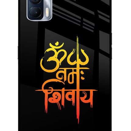 Om Namah Shivay Realme X7 Glass Case Back Cover by Casekaro