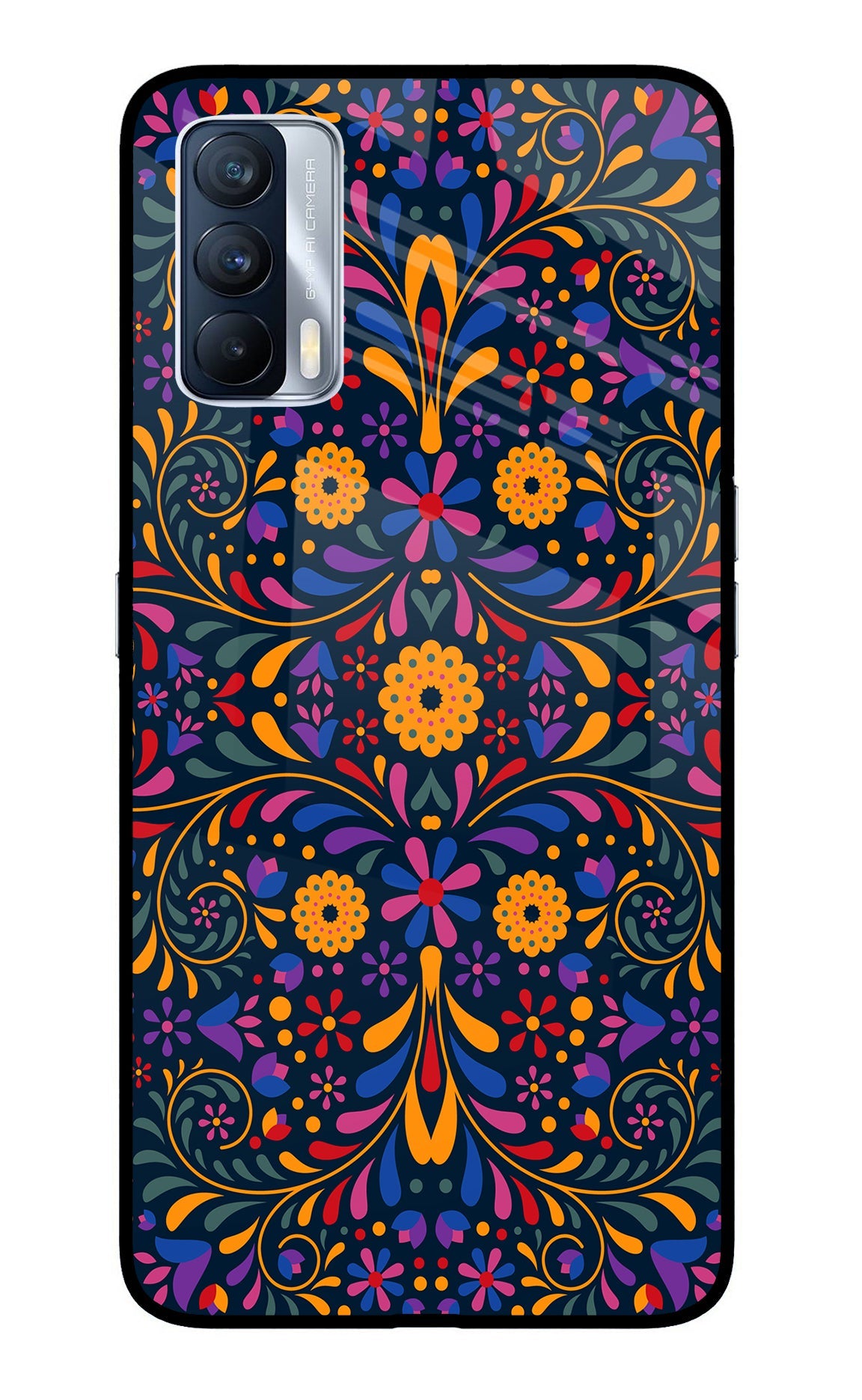 Mexican Art Realme X7 Glass Case