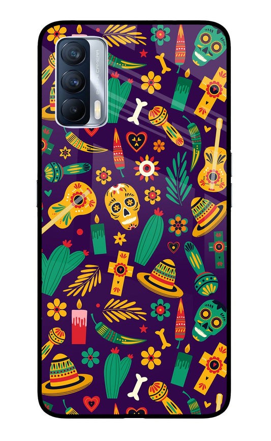 Mexican Artwork Realme X7 Glass Case