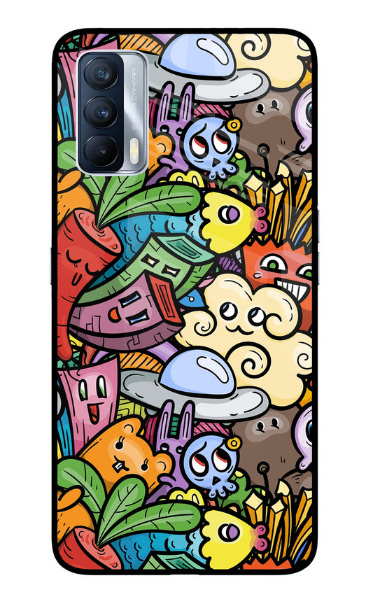 Veggie Doodle Realme X7 Glass Case