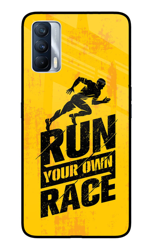 Run Your Own Race Realme X7 Glass Case