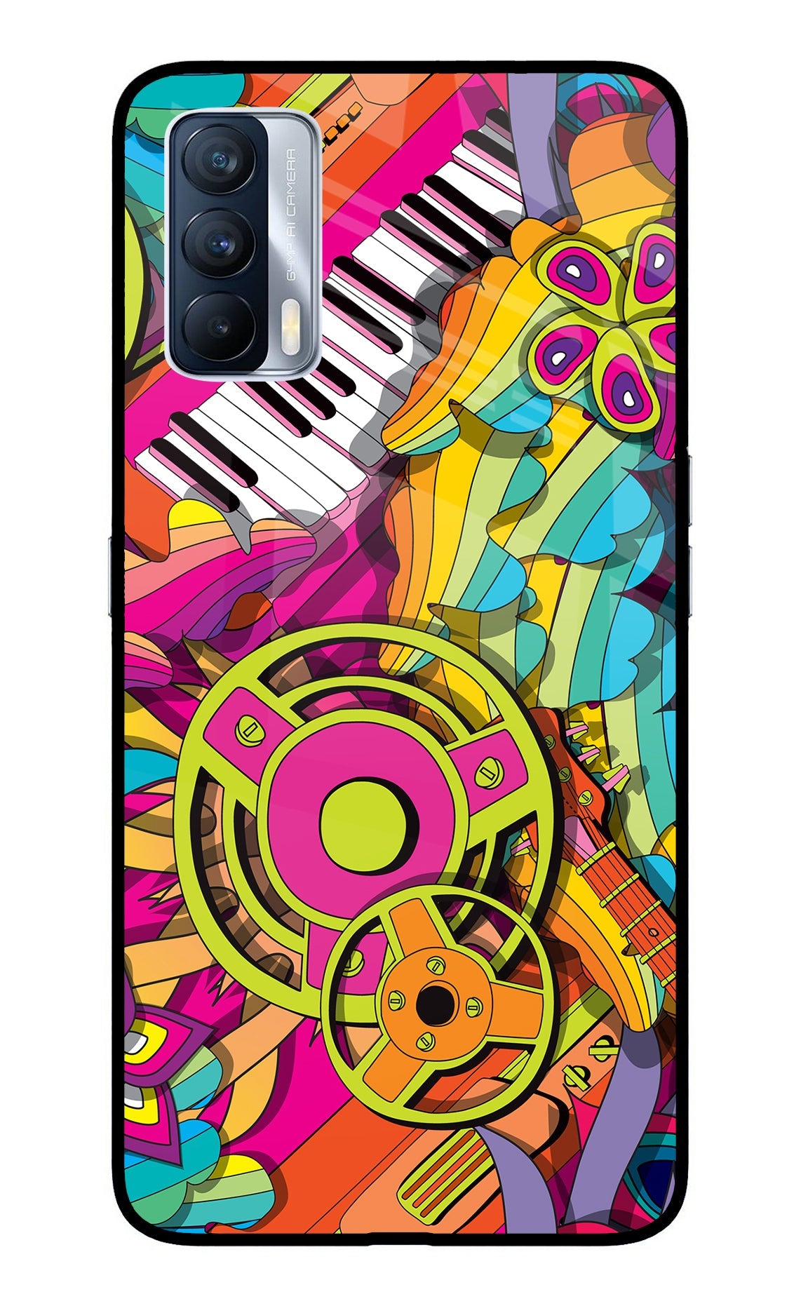 Music Doodle Realme X7 Back Cover