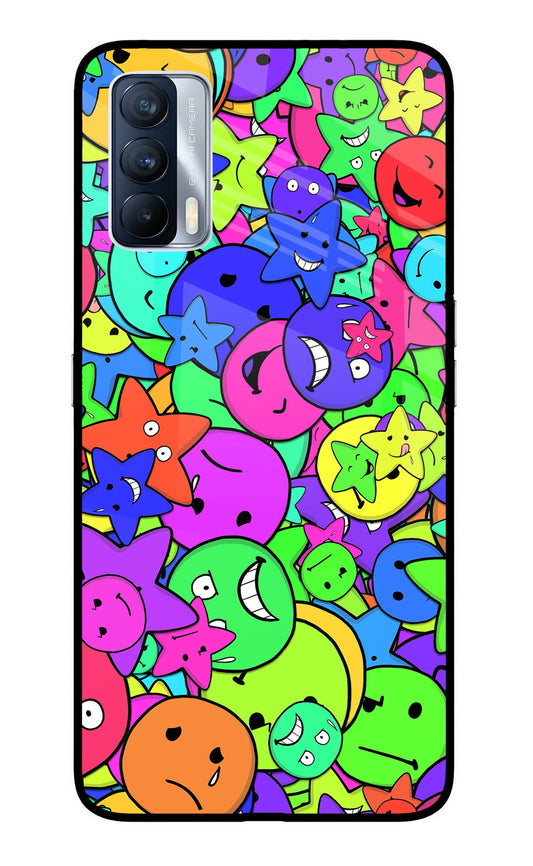 Fun Doodle Realme X7 Glass Case